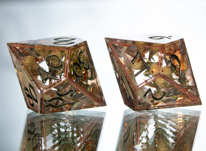 Preserved Garden - Alt 7 Piece Handmade Resin Dice