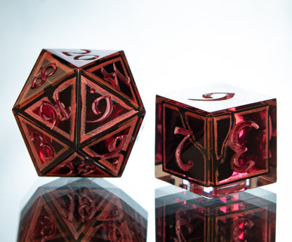 Conqueror - 7 Piece Handmade Resin Dice