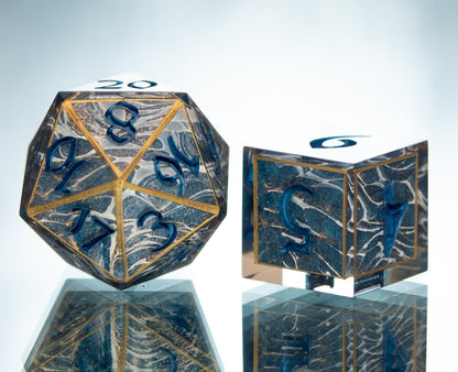 Seafarer - 7 Piece Handmade Resin Dice