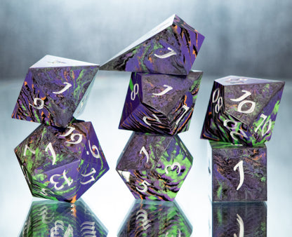 Oogie Boogie: Alt 7 Piece Handmade Resin Dice