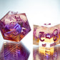 Sunset on the Horizon- 7 Piece Handmade Resin Dice