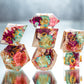 Bi Bouquet - 7 Piece Handmade Resin Dice