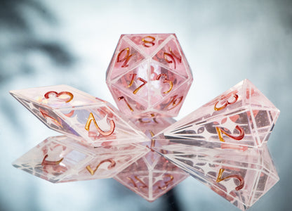 Magical Girl - Sharp 7 Piece Handmade Resin Dice