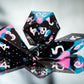 Splatter- Sharp 7 Piece Handmade Resin Dice