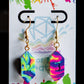 D4 Neon Rainbow Earrings