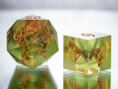 Gelatinous Fate - Alt 7 Piece Handmade Resin Dice