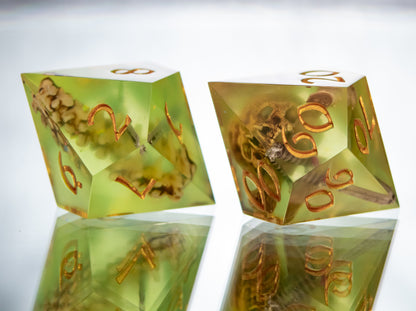 Gelatinous Fate - Alt 7 Piece Handmade Resin Dice