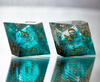 Lifestream - Alt 7 Piece Handmade Resin Dice