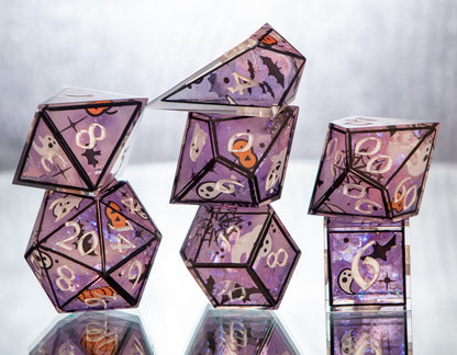 Spooky Ooky - Alt 7 Piece Handmade Resin Dice