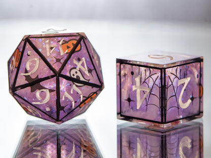 Spooky Ooky - Alt 7 Piece Handmade Resin Dice