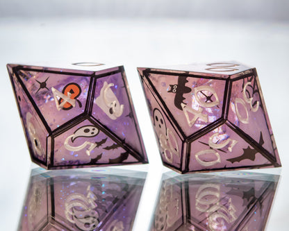 Spooky Ooky - Alt 7 Piece Handmade Resin Dice