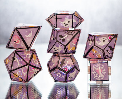 Spooky Ooky - 7 Piece Handmade Resin Dice