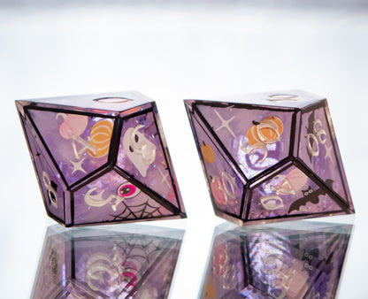 Spooky Ooky - 7 Piece Handmade Resin Dice