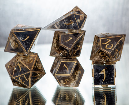 Garden of Souls - Alt 7 Piece Handmade Resin Dice