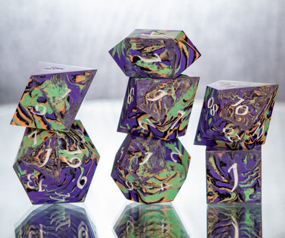 Oogie Boogie - 7 Piece Handmade Resin Dice