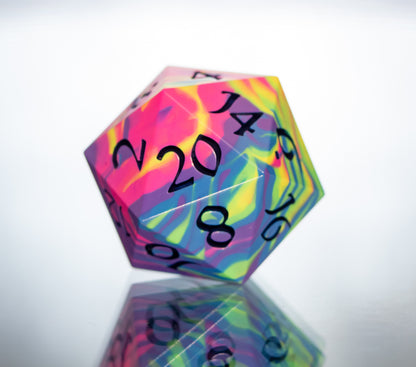 Neon Rainbow Dirty Pour D20