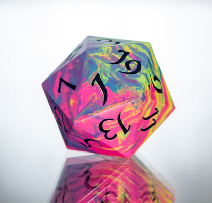 Neon Rainbow Dirty Pour D20