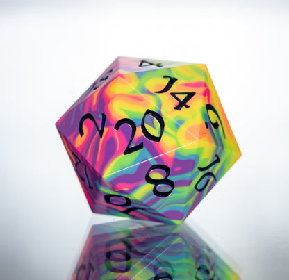 Neon Rainbow Dirty Pour D20