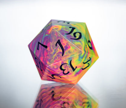 Neon Rainbow Dirty Pour D20