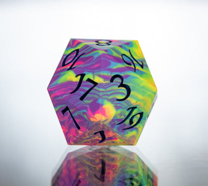 Neon Rainbow Dirty Pour D20