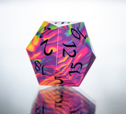 Neon Rainbow Dirty Pour D20