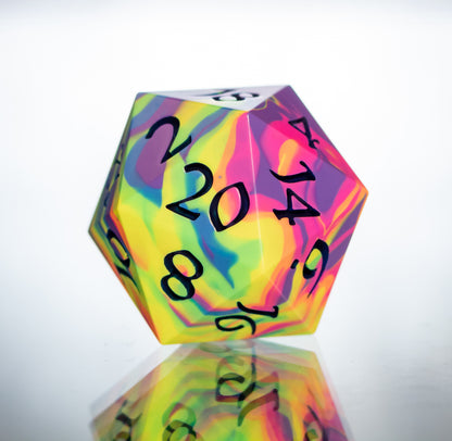 Neon Rainbow Dirty Pour D20