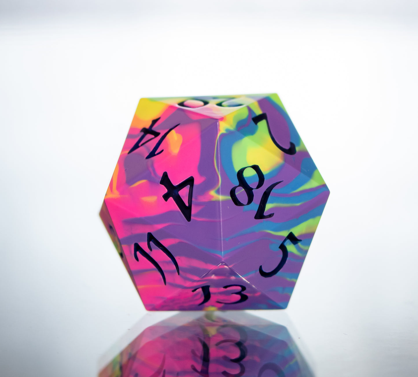 Neon Rainbow Dirty Pour D20