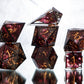 Dark Solarium - Alt 7 Piece Handmade Resin Dice