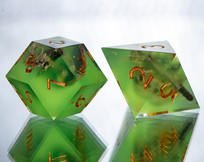 Gelatinous Fate - Alt 7 Piece Handmade Resin Dice