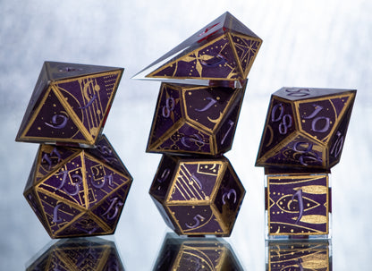 Nonagon - Alt 7 Piece Handmade Resin Dice