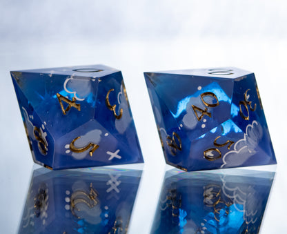 Pleasant Dreams - 7 Piece Handmade Resin Dice