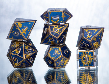 Wizard's Robes : 7 Piece Handmade Resin Dice