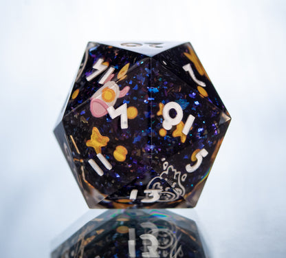 Space Cat-det: Handmade D20