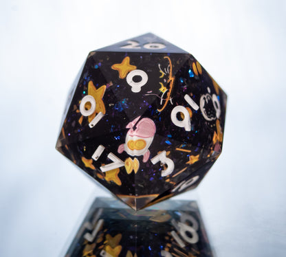 Space Cat-det: Handmade D20