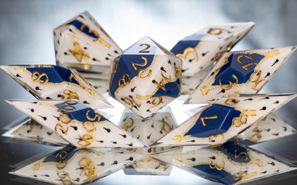 Bucciarati- Sharp 7 Piece Handmade Resin Dice