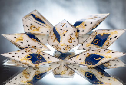 Bucciarati- Sharp 7 Piece Handmade Resin Dice