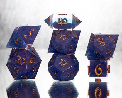 Dream Sequence - 7 Piece Handmade Resin Dice