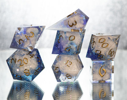 Arcane Skies - Alt 7 Piece Handmade Resin Dice