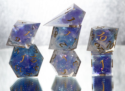 Arcane Skies - Alt 7 Piece Handmade Resin Dice