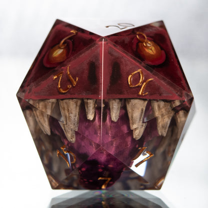 The Red Mimic - Handmade Chonk D20