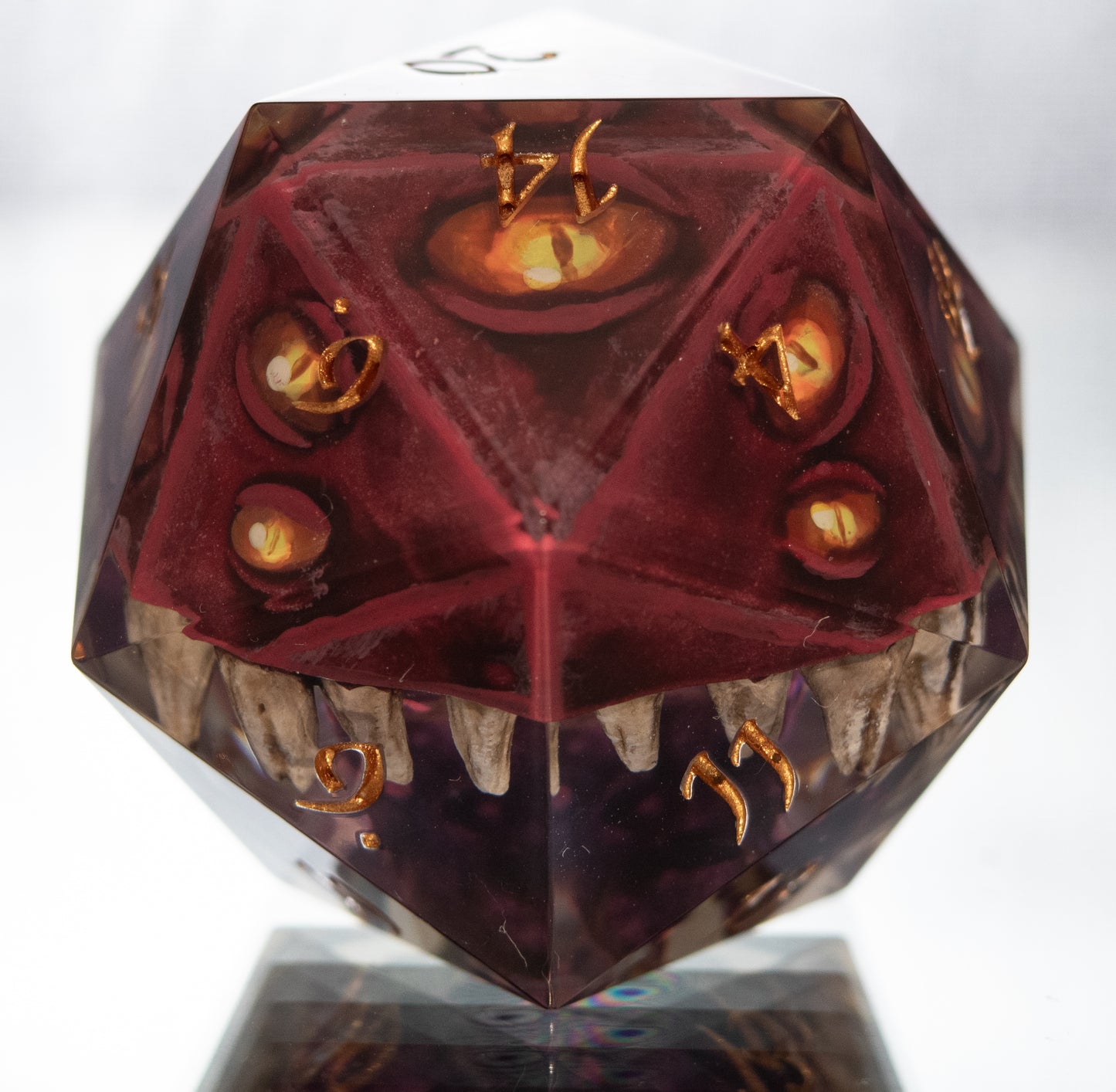 The Red Mimic - Handmade Chonk D20
