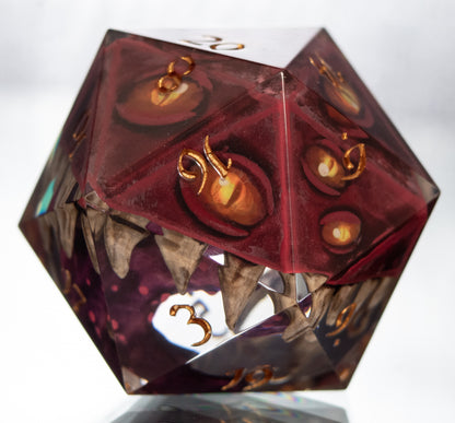 The Red Mimic - Handmade Chonk D20