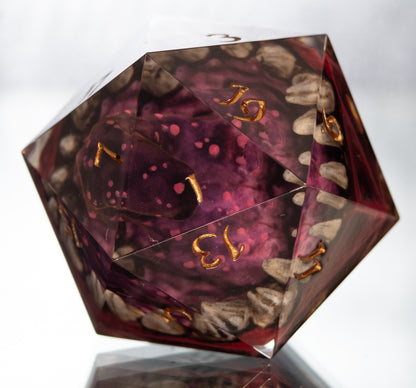 The Red Mimic - Handmade Chonk D20