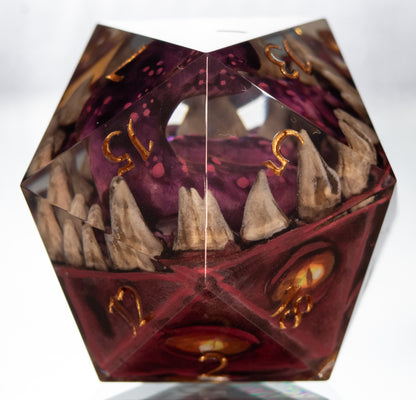 The Red Mimic - Handmade Chonk D20