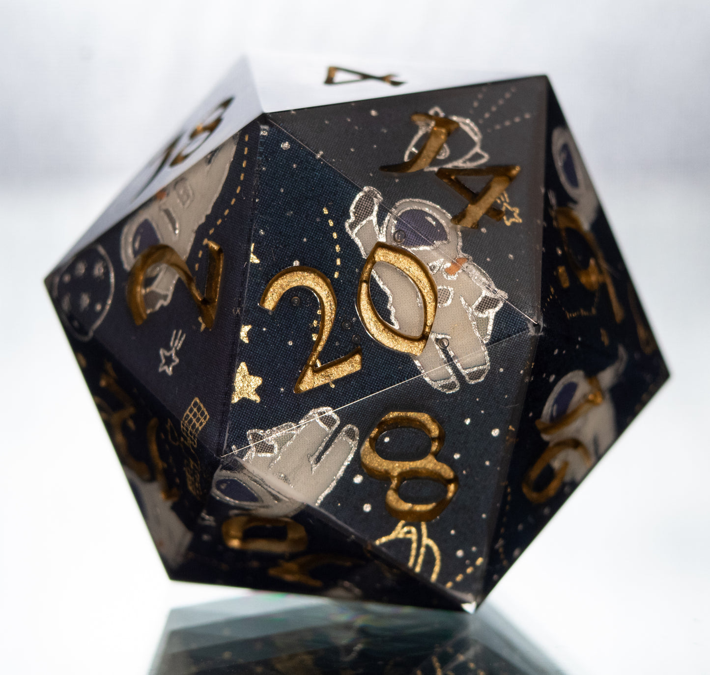 Astronauts - Handmade Chonk D20