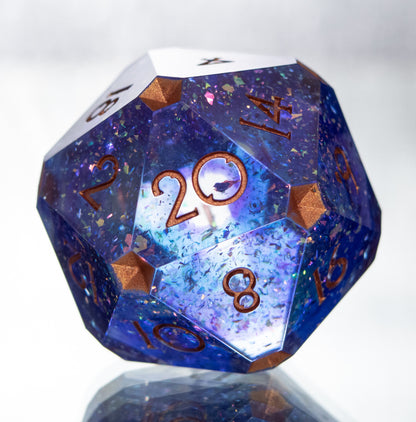 Glitter Portal - Clipped Handmade D20