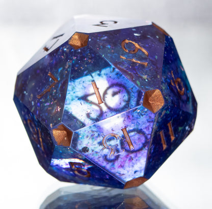 Glitter Portal - Clipped Handmade D20