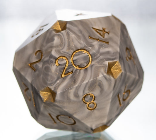 Marble Halls - Clipped Handmade D20