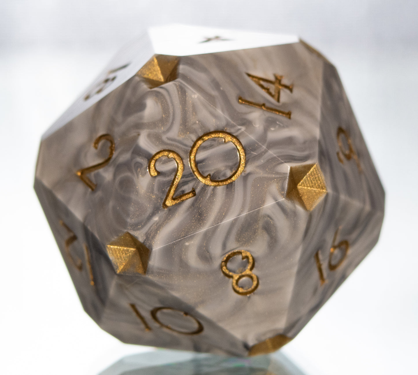 Marble Halls - Clipped Handmade D20