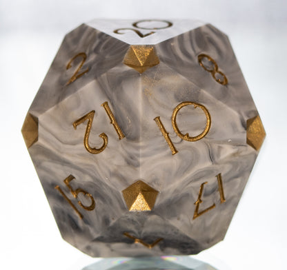 Marble Halls - Clipped Handmade D20